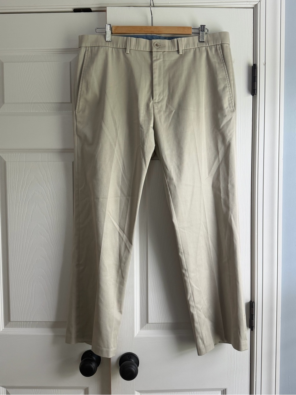 Haggar Khaki Straight-Leg Chino Pants
